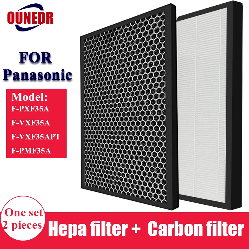 Zamenjava hepa ogljikov filter F-ZXFP35X F-ZXFD35X komplet za Panasonic F-PXF35A F-VXF35A F-VXF35APT F-PMF35A zraka čistilec deli