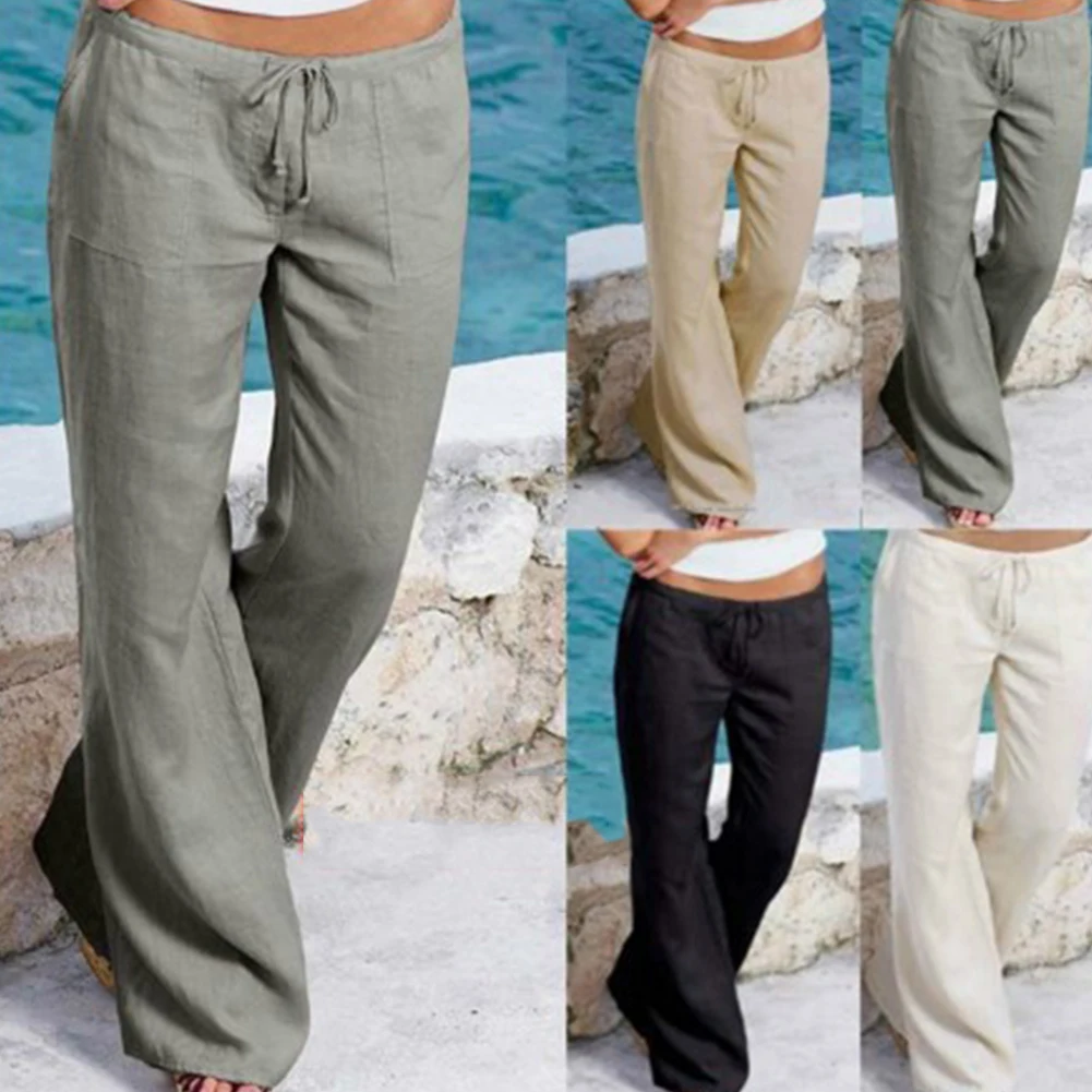 تشكيل تميز محطة  Ženske svoboden barva žep vrvico širok noge hlače na zvon-dna hlače hlače  modni jeseni hlače za ženske Na razprodaji! ~ Dna / www.pgd-zalog.si