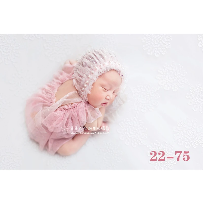0-3M Baby Dekle Obleko Novo rojen Fotografija Rekviziti Čipke Klobuki+Oblačila, Otroška Fotografija Rekviziti Romper Studio Photoshoot Kopalke Dodatki