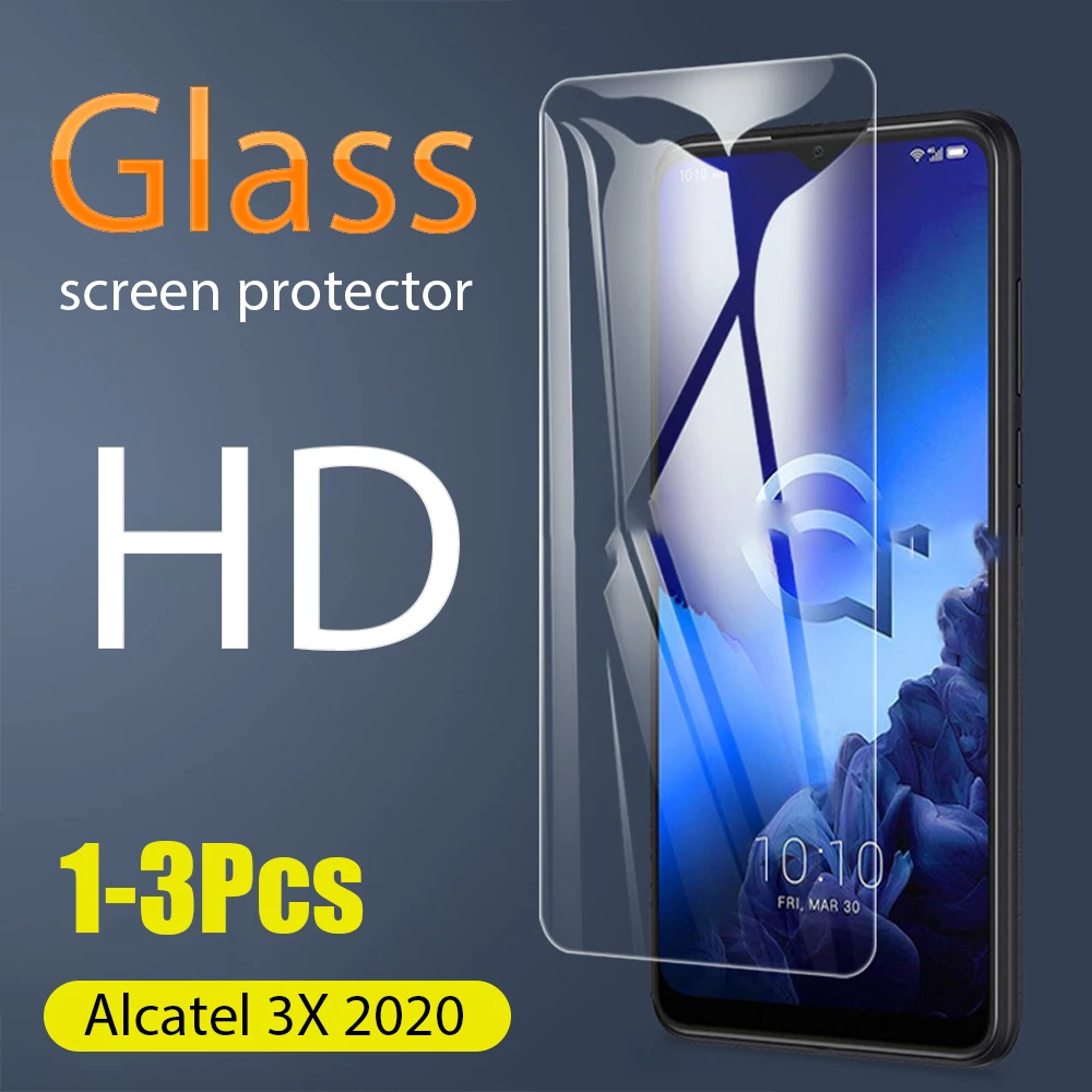 1-3 Kos Polno Kaljeno Steklo Za alcatel 3x 2020 Zaščitnik Zaslon 2.5 D 9h kaljeno steklo za alcatel 3x 2020 Zaščitno folijo