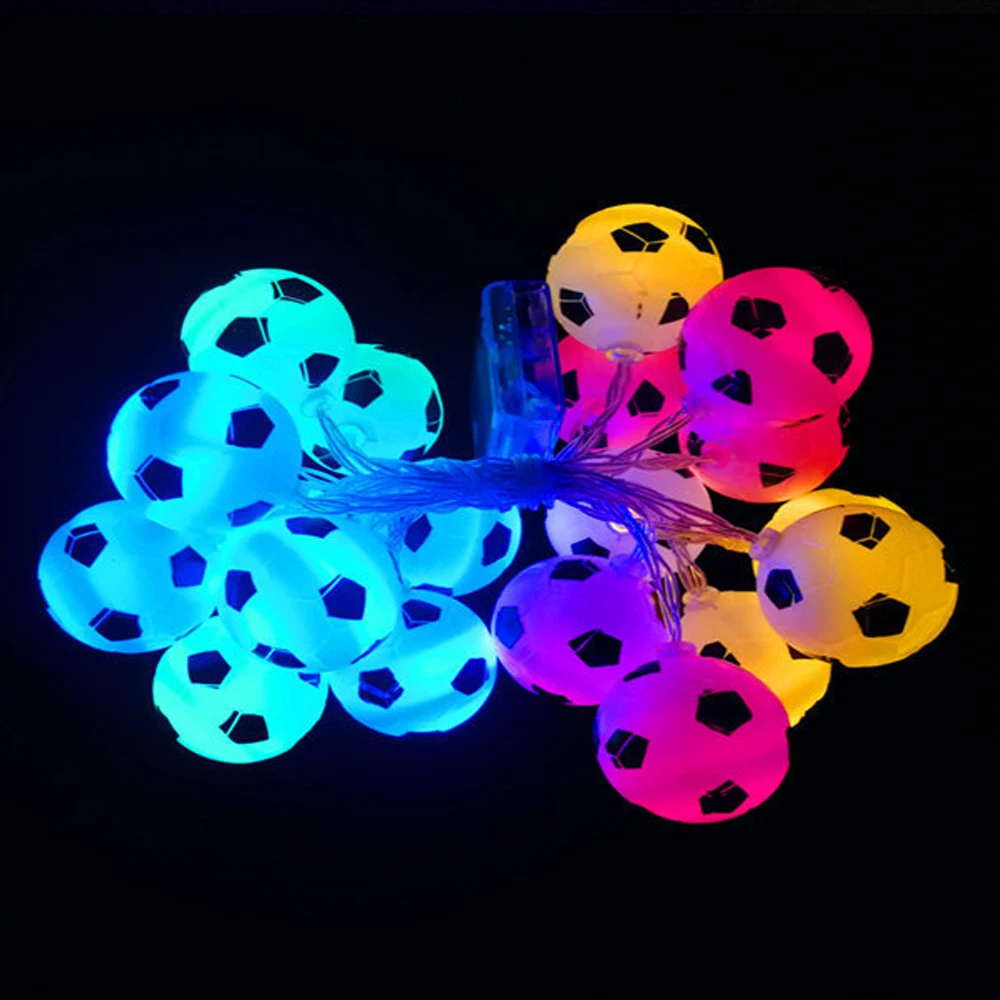10LED Nogomet Luči Lučka kroglice Vzdušje Za Ustvarjanje Svetlobne DIY Stranka Dekoracijo Dropship nogomet pribor Božično darilo