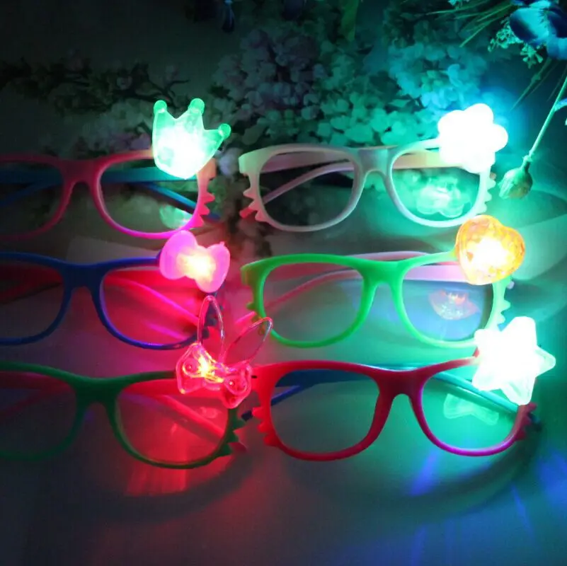 10pcs Utripa LED Slepi Oči, Maske, Očala sveti Utripa Poročno darilo Stranka Sijaj sončna Očala doma dekor rojstni dan