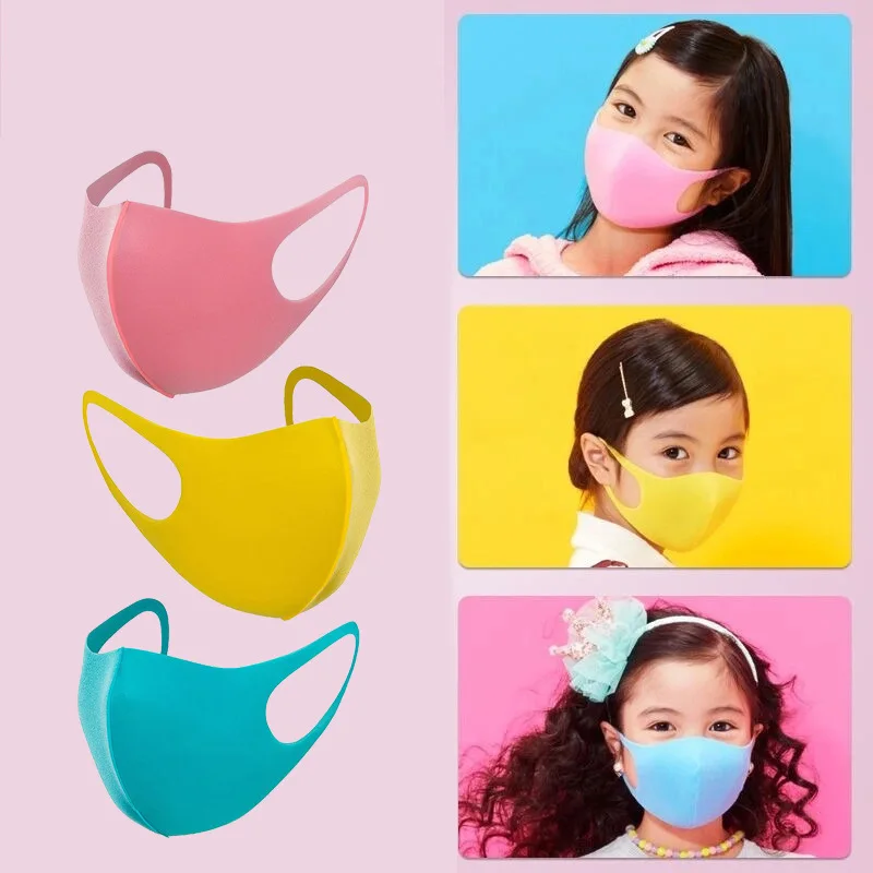 12PCS Otroci Usta Masko Bombaž Mešanica Proti Prahu Nos Zaščito Obraza, Ust Masko Moda za Večkratno uporabo Barve, Maske za Dekle Fantje Stroj