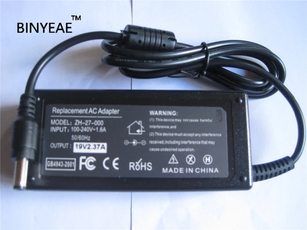 19V 2.37 A 45W AC Polnilec za Baterije za Toshiba Satellite C50 C50D C50D-B-120 C50-A-1CK C50D-A-133 Z835 Z930 Z935 Z30