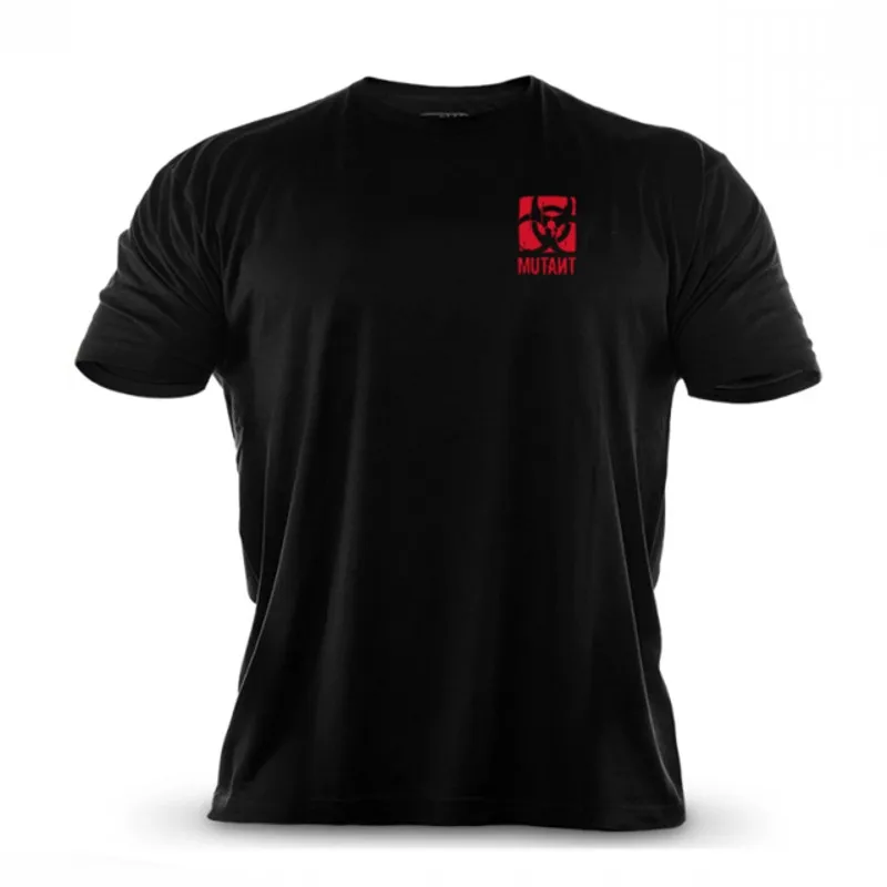 2019 blagovne Znamke moški T-Shirt Fitnes Slim fit Majice Kratek rokav Bombaž oblačila Moda Prostočasnih O-Vratu MUTANT natisnjeni Tee