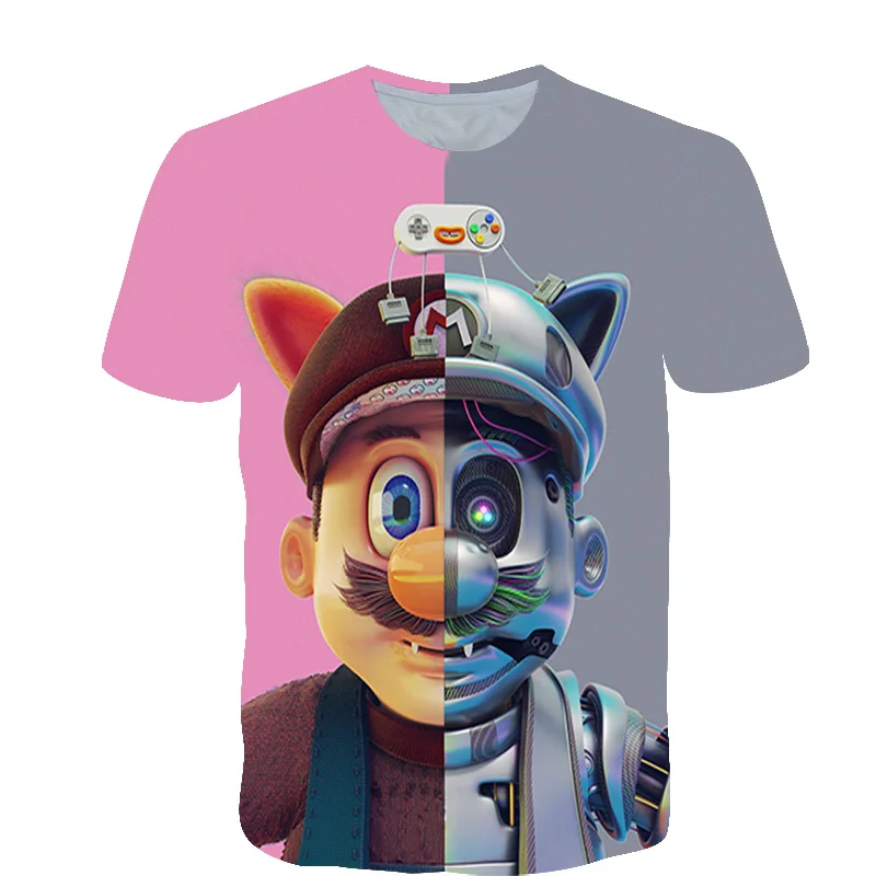 2020 Najbolj Priljubljenih Filmov Sonic 3D Hedgehog Tiskanja Kratek Rokav Visoke Kakovosti Fantje in Dekleta Poletje Spodbujanje Modni T-shirt