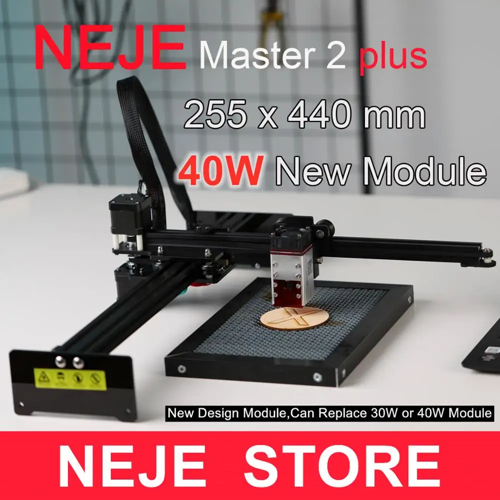2020 NEJE Master 2 Plus 40W CNC Profesionalno Lasersko Rezanje, Laser Graverja - Lightburn - Bluetooth - App Nadzor