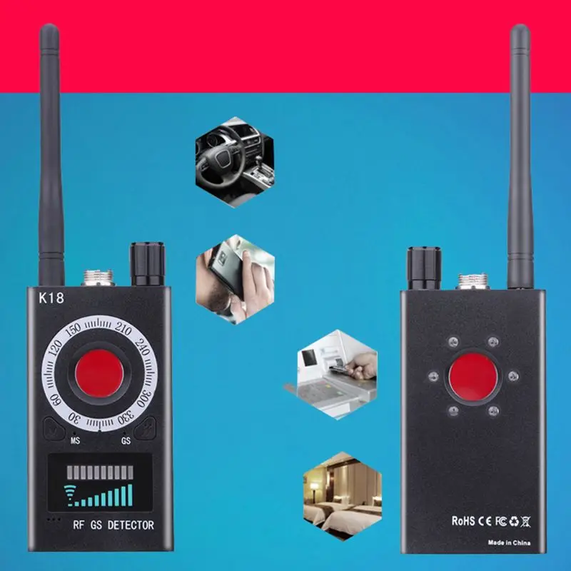 2020 Novo 1MHz-6.5 GHz K18 Anti RF Detektor Fotoaparat Brezžično Bug Odkrivanje GSM Poslušanje Naprave