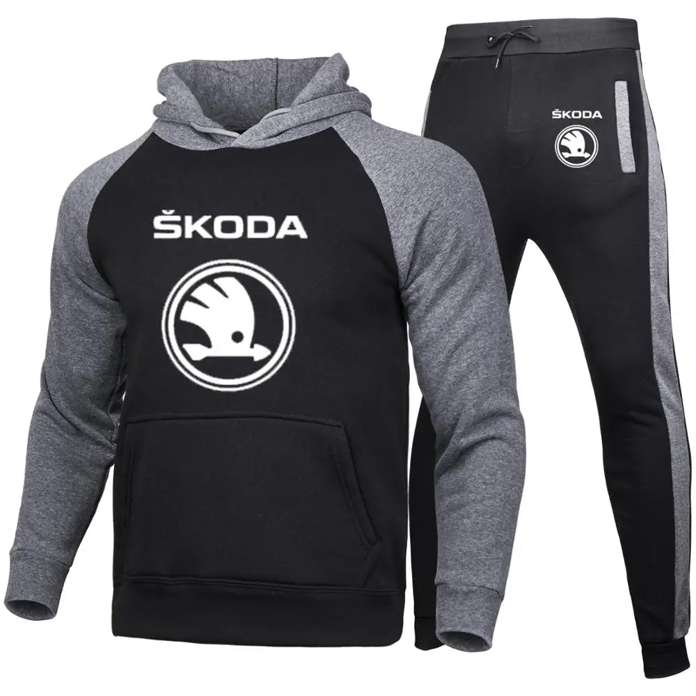 2020 novo pomlad jesen Moški pulover s kapuco Skoda Avto logotip visoke kakovosti bombaž visoke kakovosti Bombaž priložnostne obleko Šport