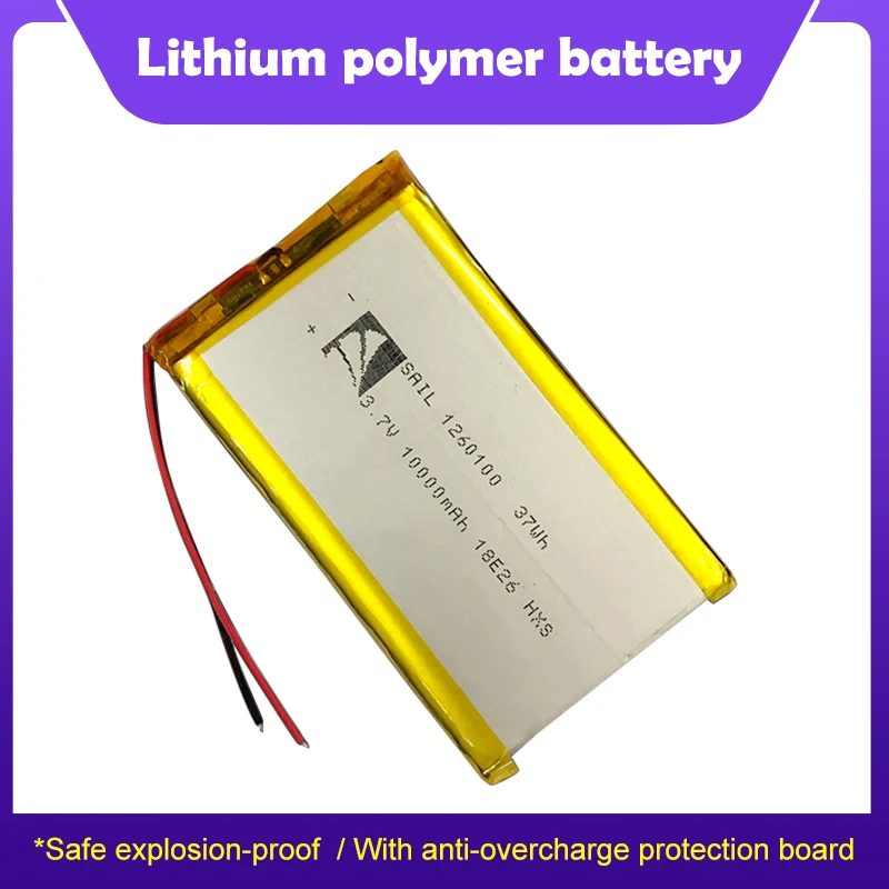 3,7 V litij-polimer baterija cell 1260100 DIY sestavljeni mobilne moč 10000mah