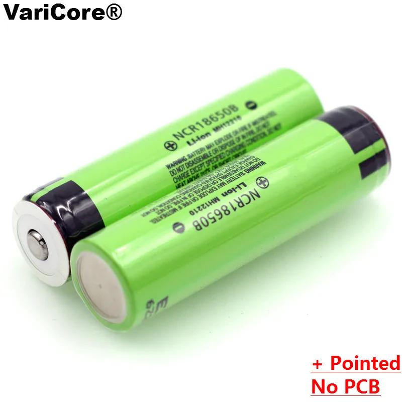 3PCS/veliko VariCore novo NCR18650B 3,7 v 3400 mAh Litij-18650 Polnilna Baterija s Konicami(Ne PCB) baterije