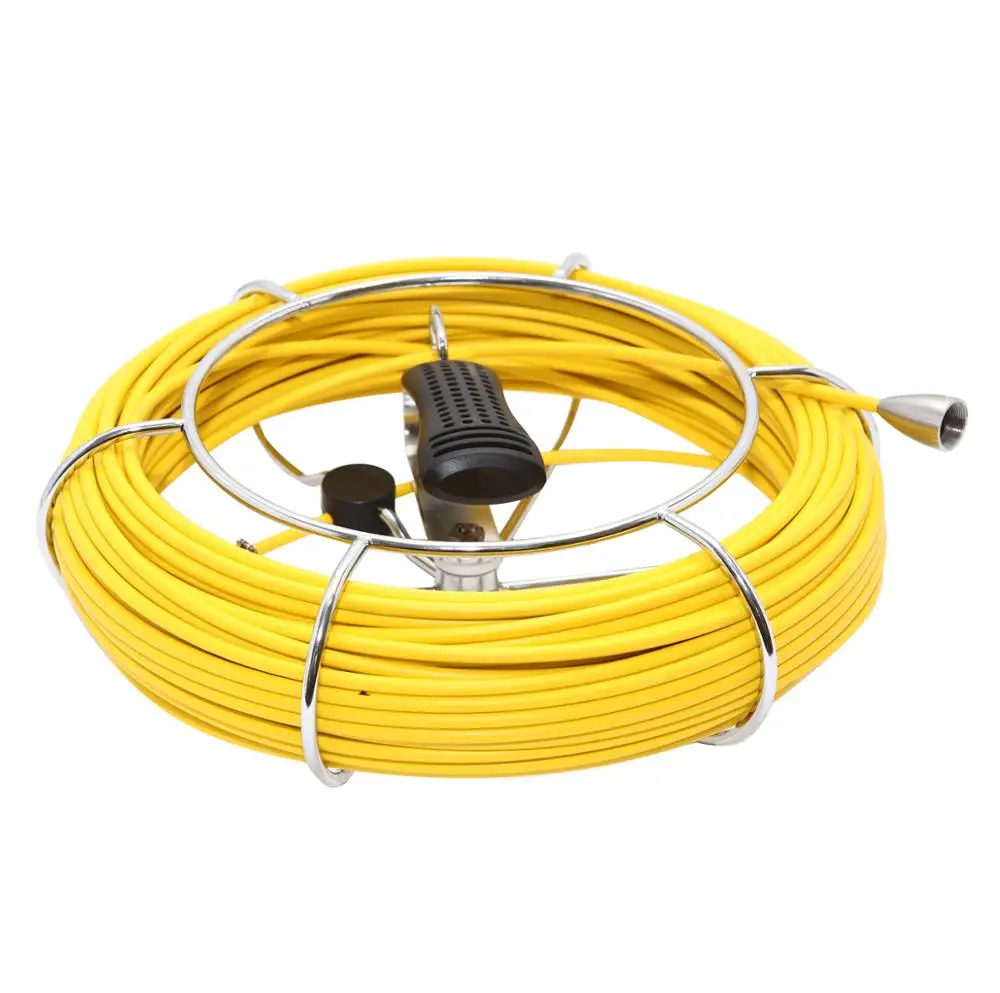 40m DVR Fiber Glass Kabel Nepremočljiva Industrijske Kanalizacijske Cevi za Plinovod Pregled Podvodni Fotoaparat 12Pcs Led z 7