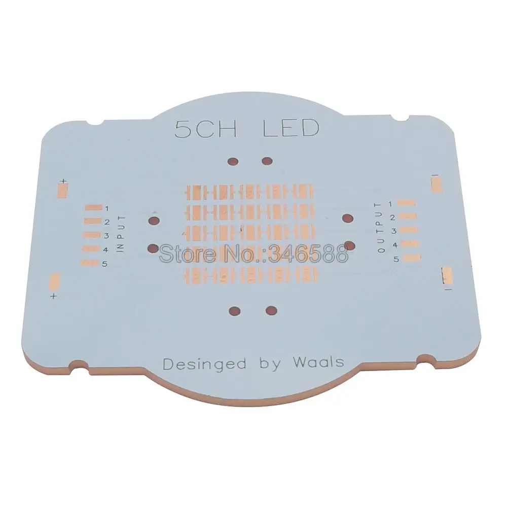 5 Kanal 25LED Vložki 3535 LED PCB Board Pad Polno Baker PCB Board DIY za CREE XPE XTE XPG XPL XHP35 Epileds 3535 Led Kroglice