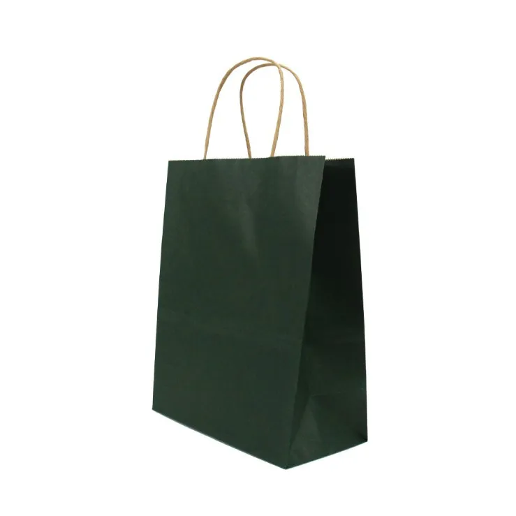 50PCS DIY mehko barvo papirja torba z ročaji 21x15x8cm Festival vrečko darilo Visoke Kakovosti dostava torbe papir