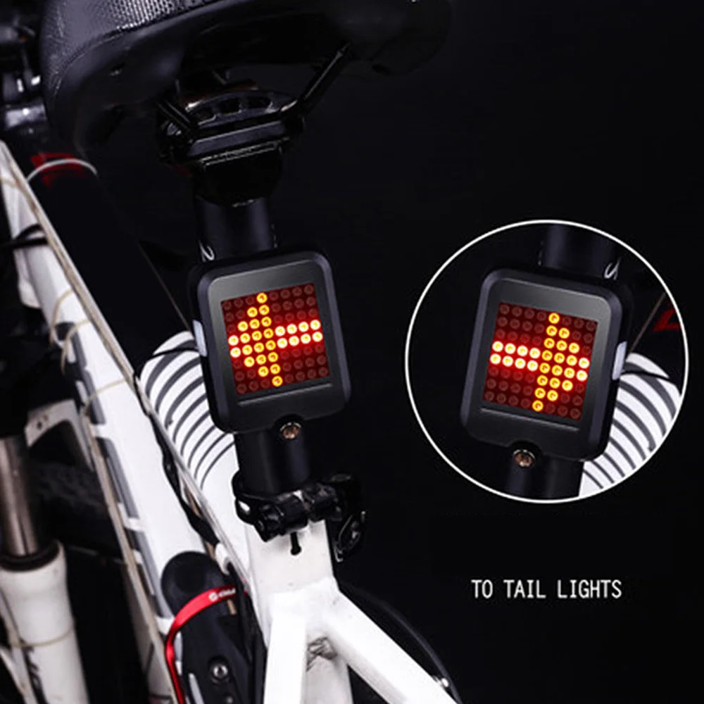 64 LED USB Izposoja Auto Svetlobni Indikator Smeri Zadnje Luči Varnost opozorilna Lučka Za na Prostem Kolesarska Nova