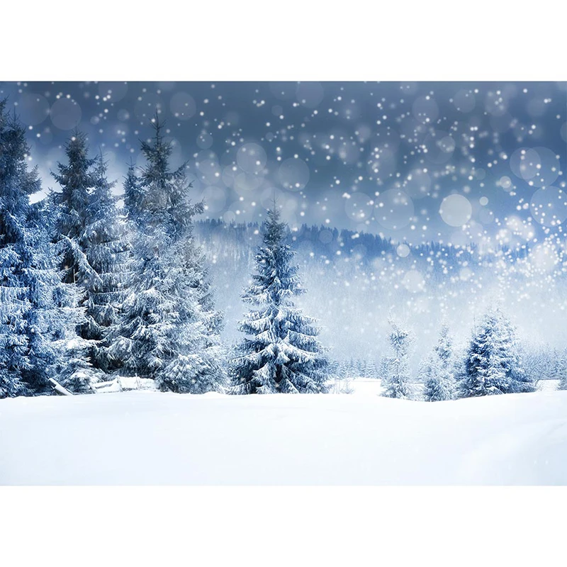 Allenjoy zimske fotografije robu gozda zasnežene pokrajine wonderland Božič, novo leto fotografija ozadje photophone photobooth