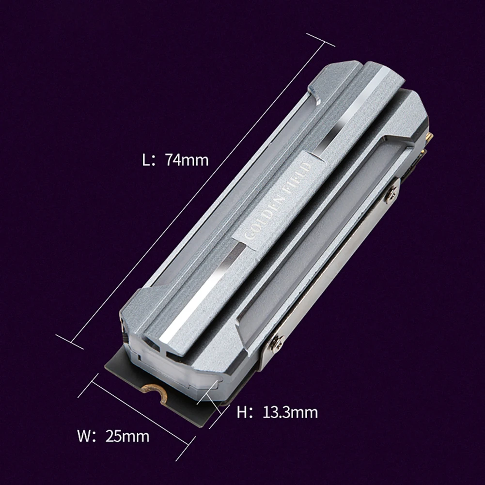 Aluminij Heatsink ARGB Radiator Trdi Disk Odvajanje Toplote za M. 2 2280 SSD