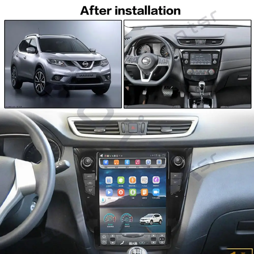 Android 9 Tesla Car večpredstavnostna tipka Navi Za Nissan X-TRAIL/Qashqai/Rouge obdobje 2013-2018 auto stereo radio magnetofon DVD vodja enote za DSP