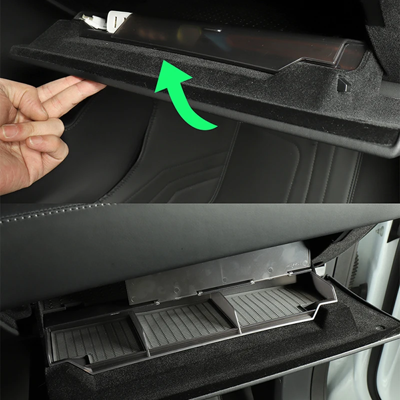 Avto Notranje zadeve, Škatla za Shranjevanje Armrest Ključ Imetnika Kartice Zasebnost Posodo ABS Polje Za Tesla Model X S Spremenjen Dodatki