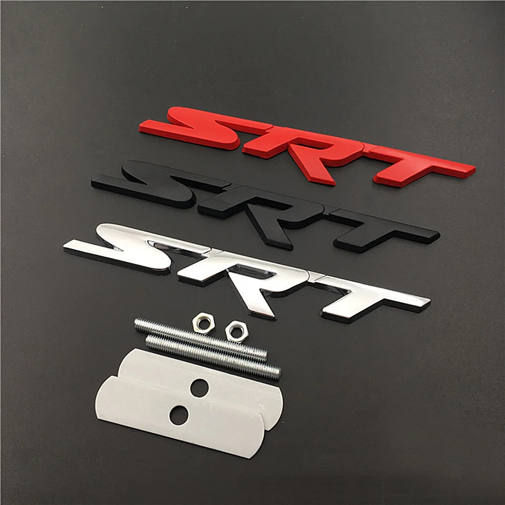 Avto Spredaj Žar tovarniška ploščica Kovine Za Dodge Challenger Polnilnik Maščevalec RAM-a Karavana Grafike SRT Črke 3D Logo dodatna Oprema