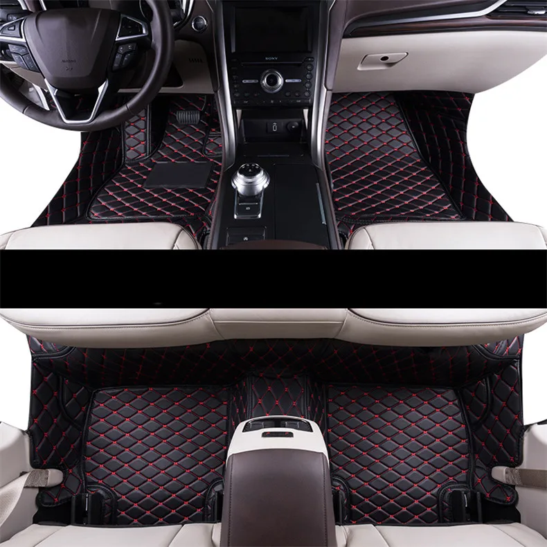 Avto styling pribor trajne luksuzni vlakna, usnje avto predpražnike za ford mondeo fusion mk4 mk5 2007-2020
