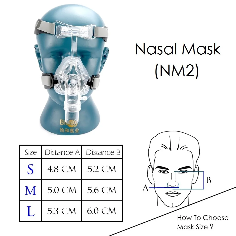 BMC NM2 Nosno Masko KUL ! Podobno Maska za Potapljanje, Vendar Anti Smrčijo Health & Beauty Sleep Doma za Izboljšanje Medicinske CPAP Masko