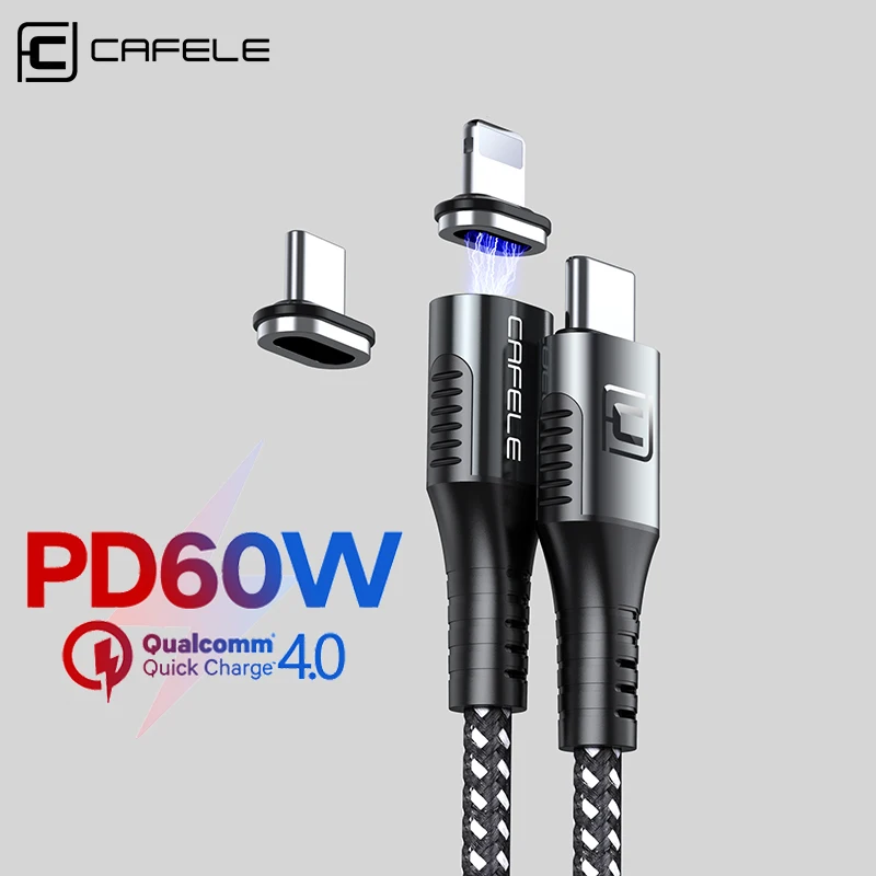 CAFELE Magnetni QC4.0 Tip C Kabel USB C PD kabel za Polnjenje 5A USB C kabel za Polnjenje za iPhone huawei xiaomi samsung Hitro Polnilnik