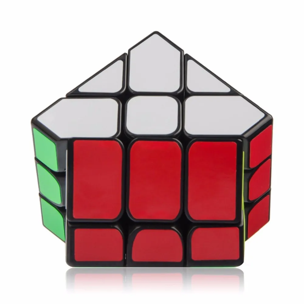 D-FantiX Yj Fisher Kocka Neenako 3x3 Hitrost Kocka Uganka Nemoteno Twist Skew Magic Cube Črna Igrače Darilo za Otroke Odrasle