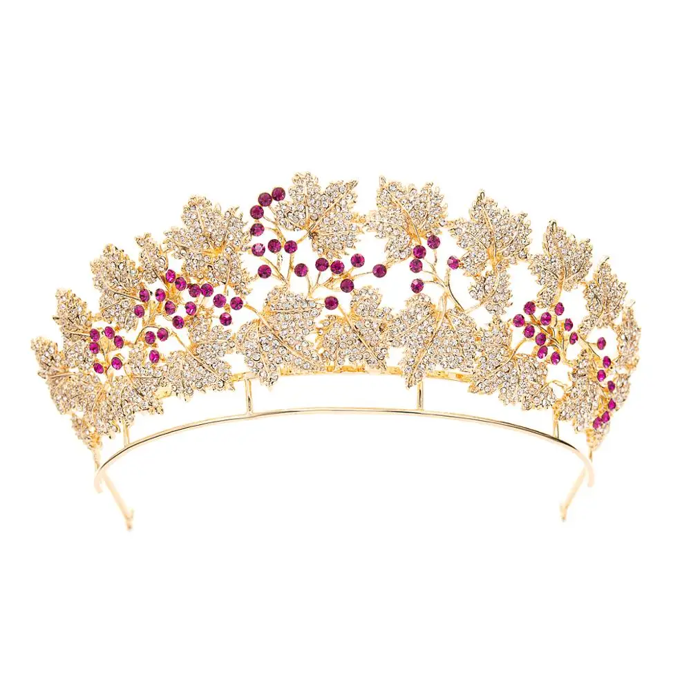 Danski Kraljevi Ruby Tiara,Kristalno Krono Princesa Mary Tiaras Krono,Poroka, Zlata, Lase, Nakit HG129