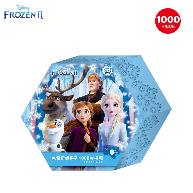 Disney Zamrznjeno 2 Princesa Mickey Čudež Puzzle Tlaka 1000 kosov modro jedro papir težko puzzle igrača kot darilo