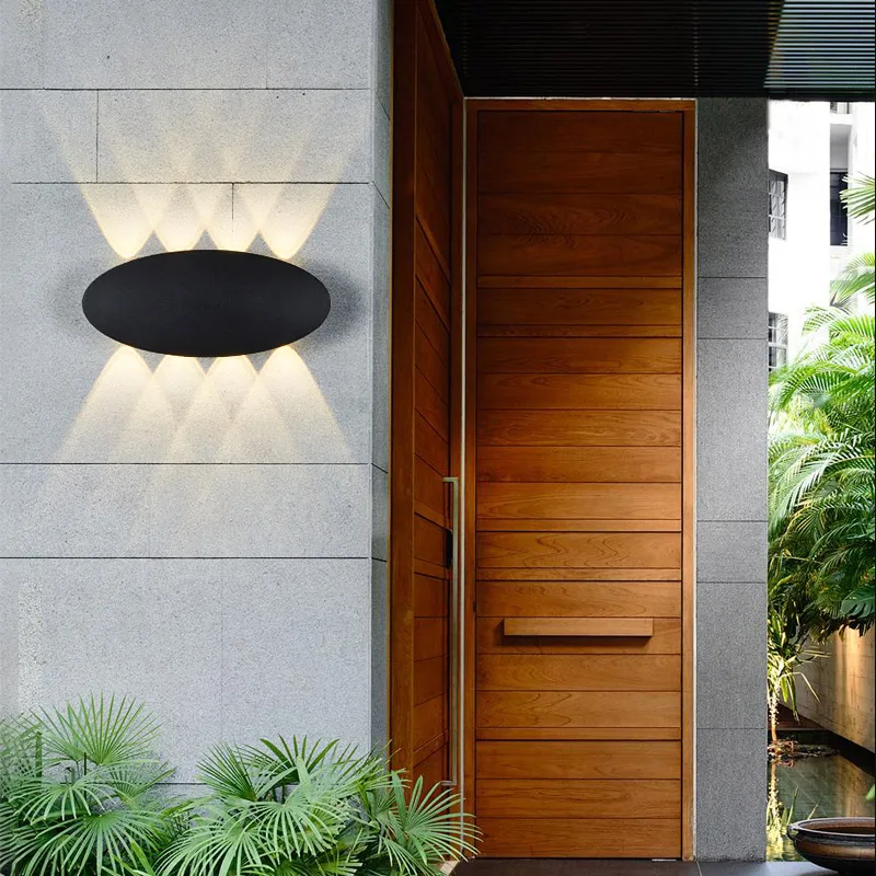 Feimefeiyou Sodobno minimalistično na prostem, v zaprtih prostorih hotela oltarja koridor vrata dvorišče stopnicah nepremočljiva ovalne LED stenska svetilka