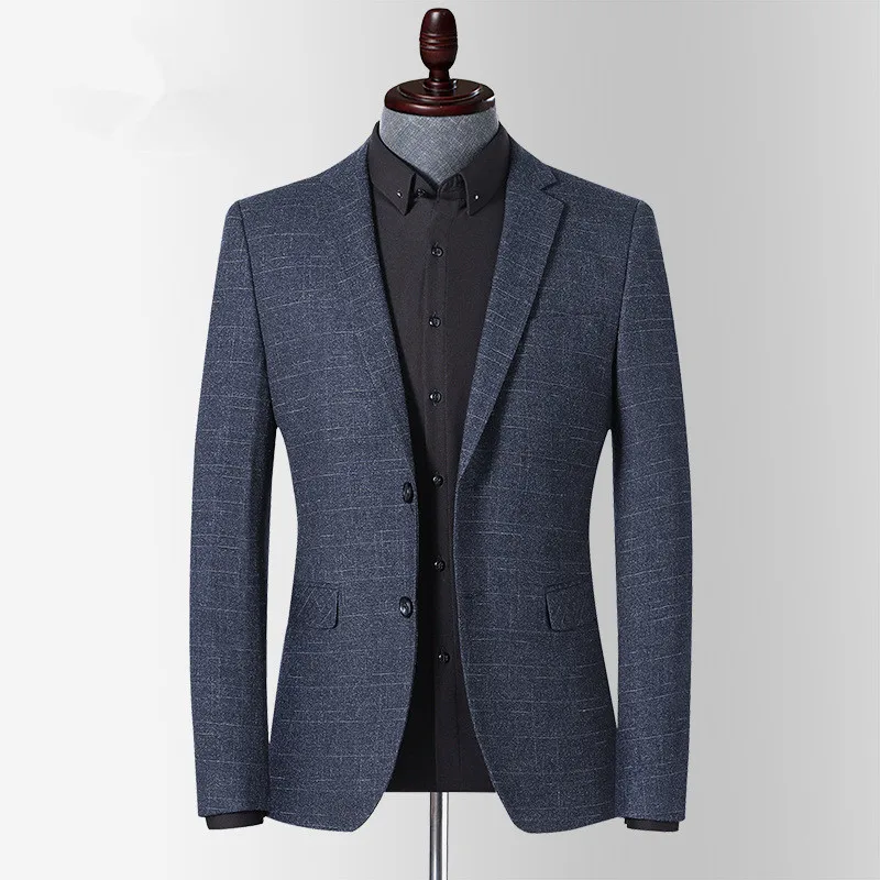 FGKKS Slim Mens Jopiči Nove Poslovne Priložnostne Obleko, Jakne, Moške, Visoke Kakovosti Formalnih Vgrajene v Žep Blazer Moški Plašč