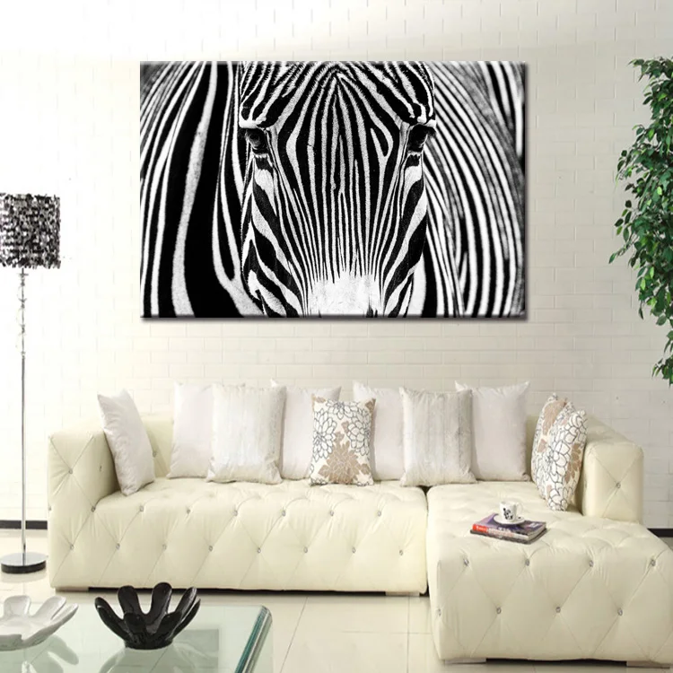 Filmski plakat zebra serije veliko platno tiskanja wall art modular slikarstvo na dekoracijo oljne barve dekorativne slike