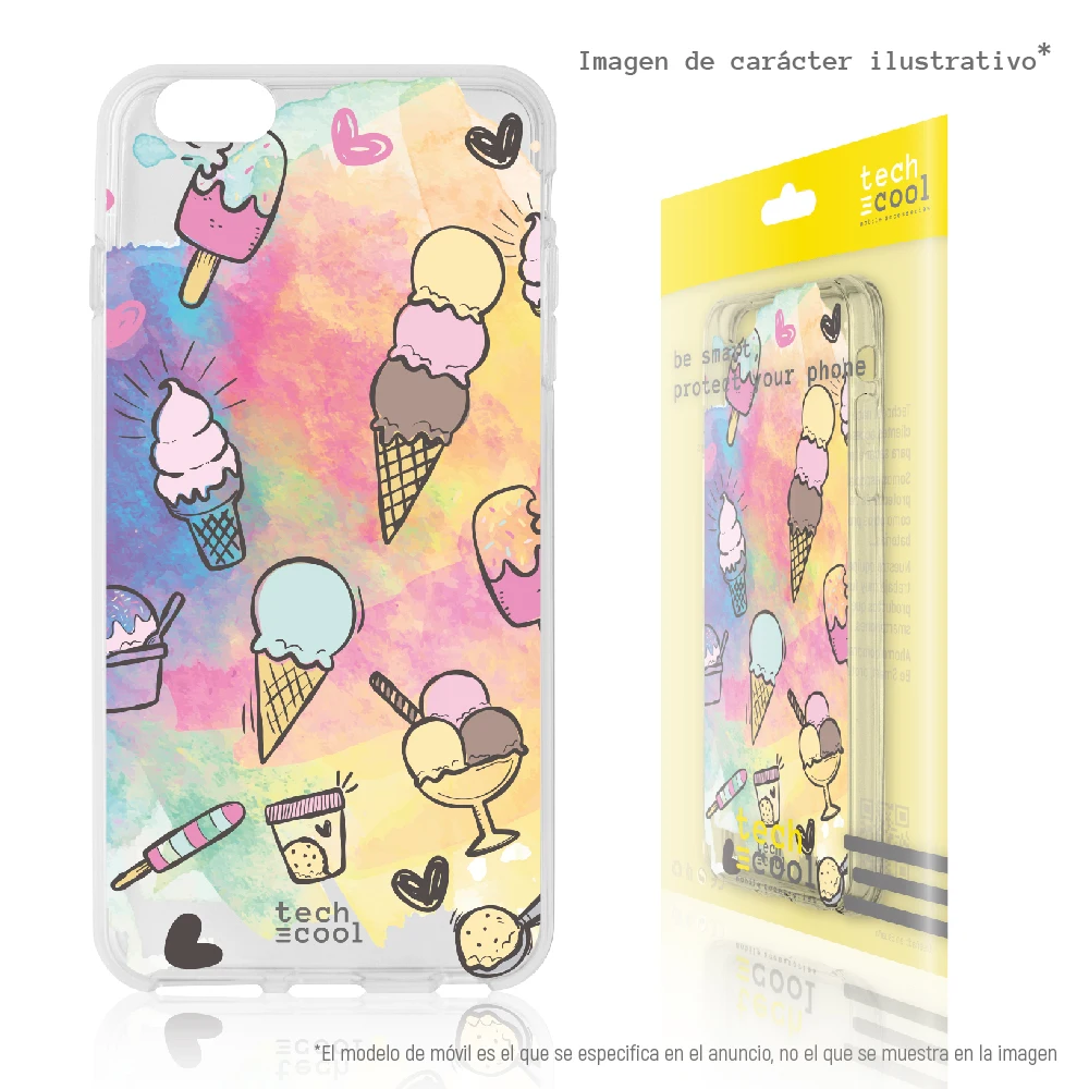 FunnyTech®Silikonsko Ohišje za Iphone 11 Pro Max l Mini Ice Cream umetnosti ozadju