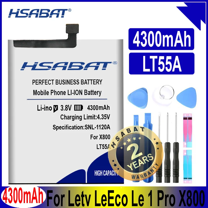HSABAT LT55A baterija za Letv Le 1 one pro, X800 LT55B za LeTV Le 1 eno X660 X600 LT55C za Letv 1S X500