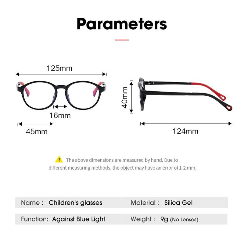 Iboode Srčkan Krog Optičnih Očal Okvir Soft Fleksibilno Silikonsko Otroci Očala Pregleden Otrok Okvir Očala Očala Nova
