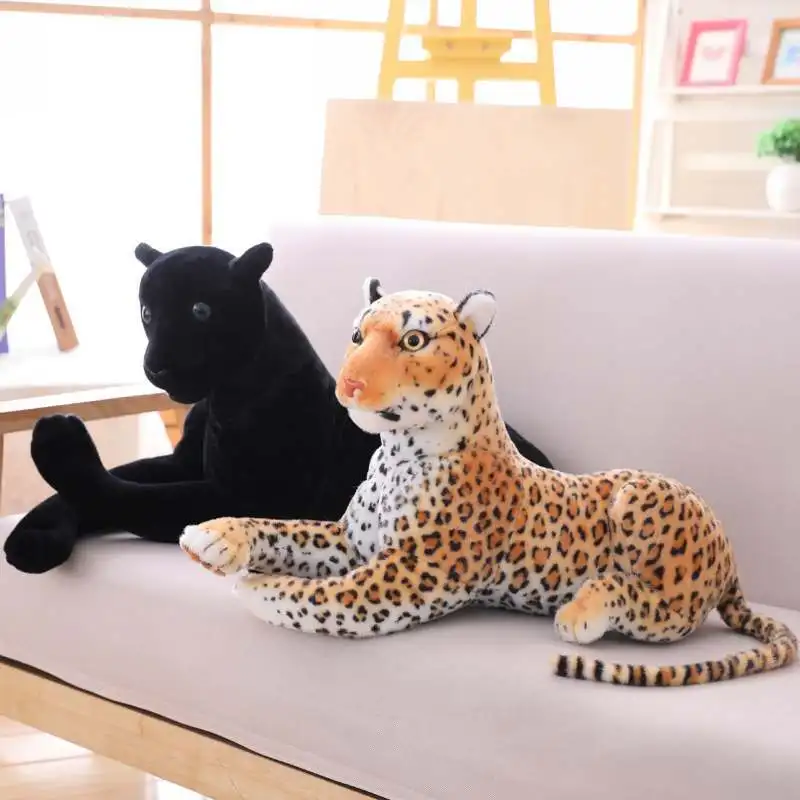 Ins neto rdeče simulacije leopard lutka plišastih igrač leopard black panther lutka blazino overwatch šiv jack skellington baby doll