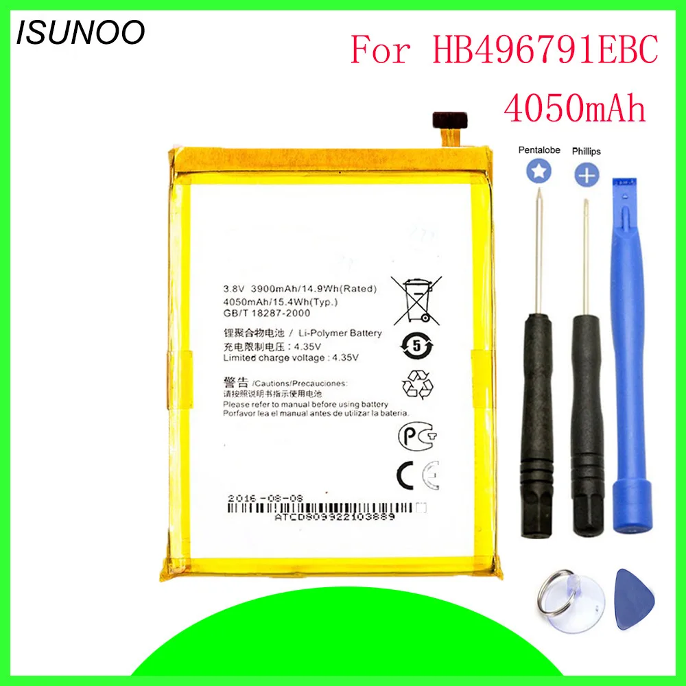 ISUNOO 4050mAh HB496791EBC baterija za huawei Mate U06 Vzpon MT1 U06 Mate 2 MT2-L05 MT2-L02 Popravilo Orodja