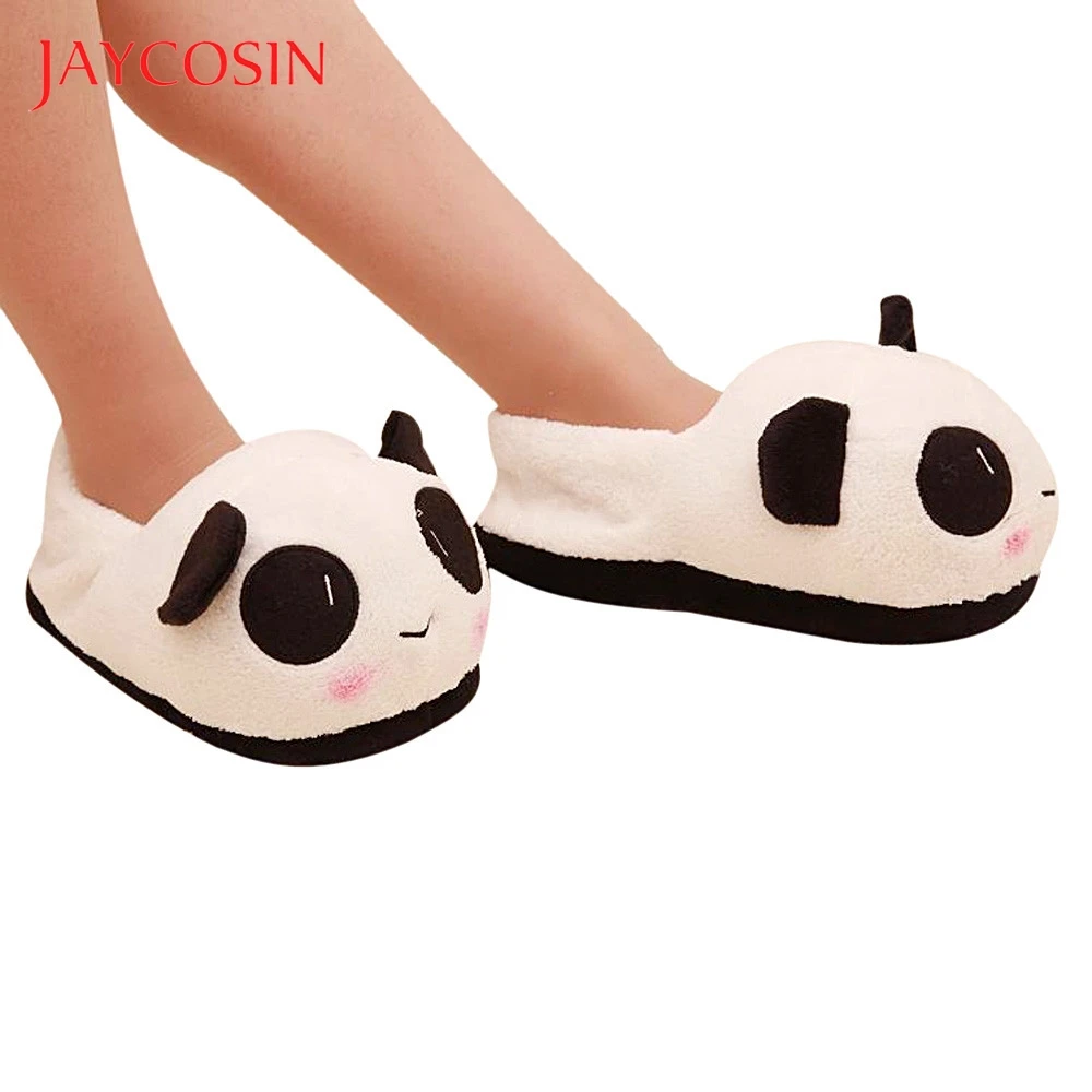 Jaycosin Obutev ženska obutev žensko zimsko obutev Panda Toplo Plišastih Antiskid Zaprtih prostorih doma copate žensk strani calzado mujer 24,5 cm