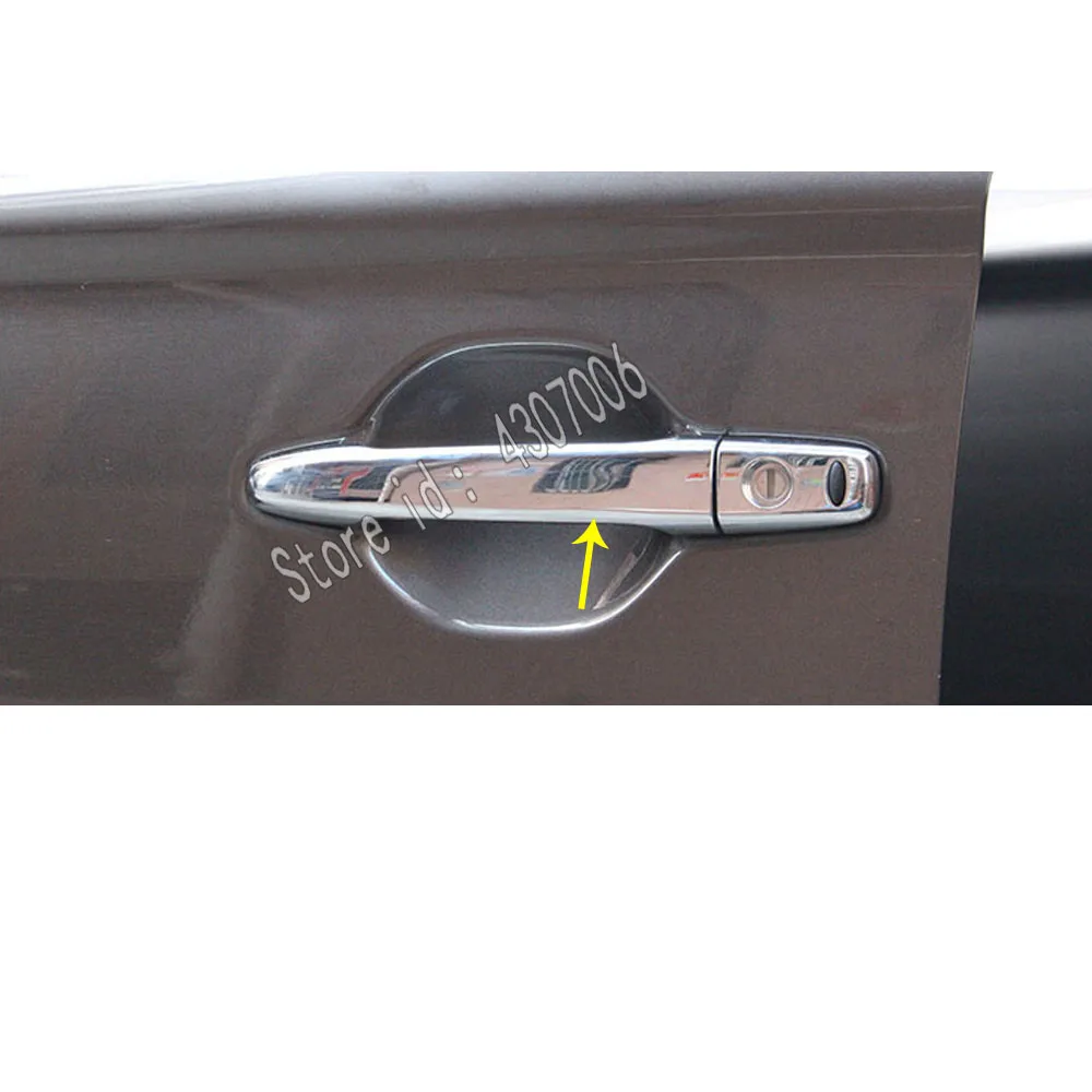 Karoserije Zaščita Detektorja Palica Okvir Svetilke Trim ABS Chrome Vrat Ročaj Modeliranje Za Mitsubishi Outlander 2016 2017 2018 2019