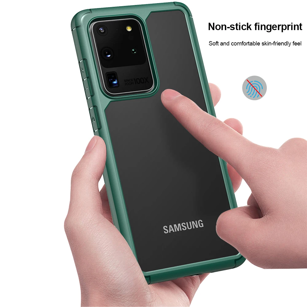 KEYSION Moda Shockproof Ohišje za Samsung Galaxy S20 S20 Plus S20 Ultra Prozoren Silikonski Telefon Zadnji Pokrovček za Samsung S20+