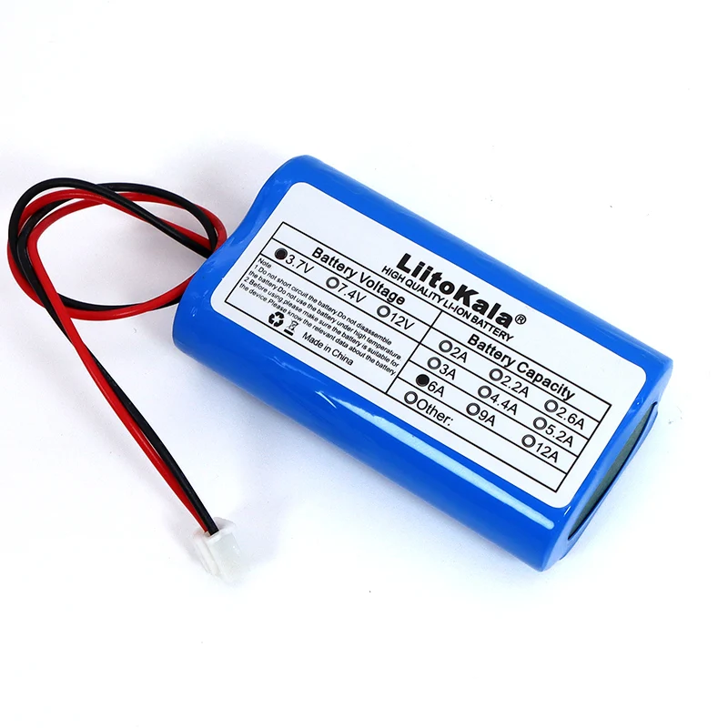 Liitokala 3,7 V 18650 Litij-ionska Baterija 6000mAh Ribolov LED Luči Bluetooth Zvočnik 4,2 V Sili DIY baterije s PCB