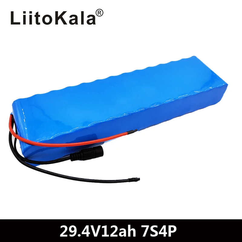 LiitoKala 7S4P 29.4 v 12Ah električna kolesa, motorna ebike skuter 24v li ionska baterija 18650 polnilna litij baterije 15A