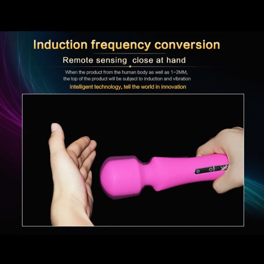 Nalone Nepremočljiva USB Polnilne Silikonski AV Čarobno AV Vibrator,7 Vrst Vibracij Klitoris Vibrator Massager Masturbator za Ženske
