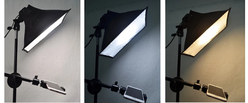 Namizni Telefon z Bliskavico LED Lučka Fill Light Nosilec, Stojalo Boom Roko Kompleti z 20*30 cm Softbox Za Foto Video Studio za Fotografiranje