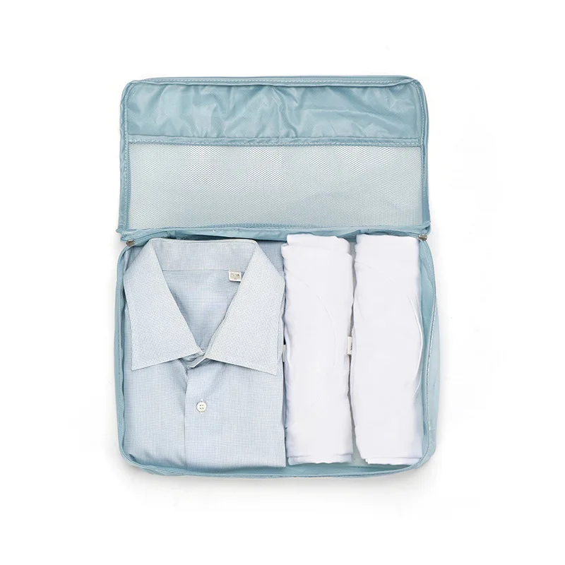 Nepremočljiva poliester Potovanja, shranjevanje komplet 7 kosov copate vrečka za pranje vreča modrc vrečko izolacije Ločene embalaže za Prtljago