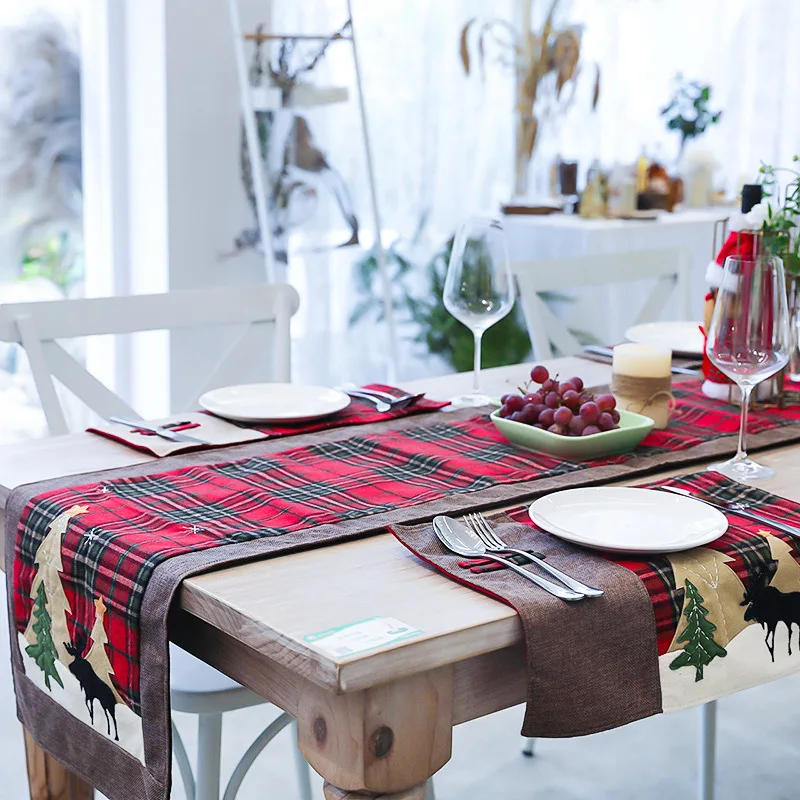 Nordijska Božič bombaž twist predalčni tabela zastavo ustvarjalno novo Božični okraski, restavracija namizni prt
