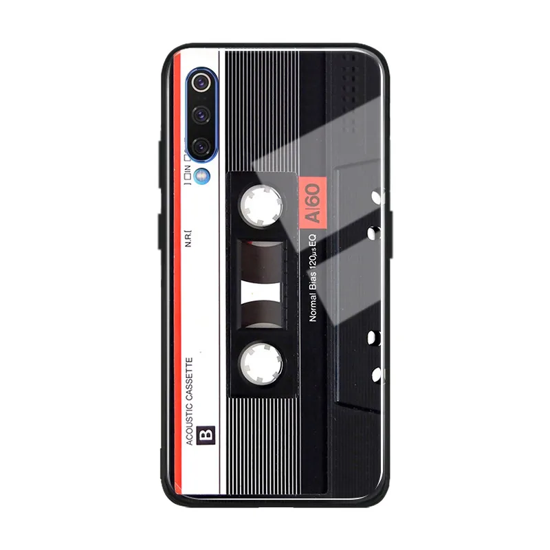 Nostalgičen fotoaparat kaseto, trak za telefon stekla primeru lupini kritje za Xiaomi Mi 8 9 SE Mix 2 2s 3 RedMi Opomba 5 6 7 8 Pro