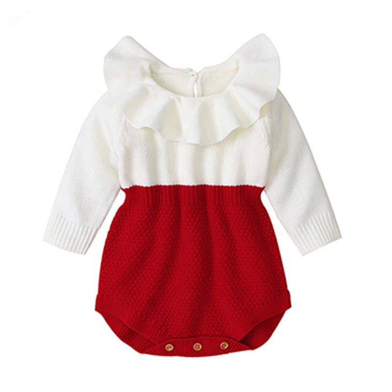Novo Leto 2020 Jeseni, Pozimi Baby Dekleta Čiste Barve Igralne Obleke Za Malčke Baby Dekle Otroci Pletenje Dolg Rokav Igralne Obleke Oblačila