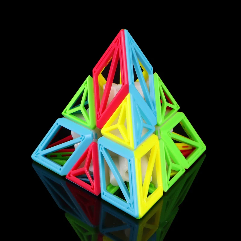 Novo Qiyi 3*3*3 Piramida Votlih Speed Magic Cube Strokovno magico cubo Uganke Pisane Izobraževalne Igrače Za Otroke